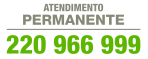 Linha de atendimento permanente 220 966 999