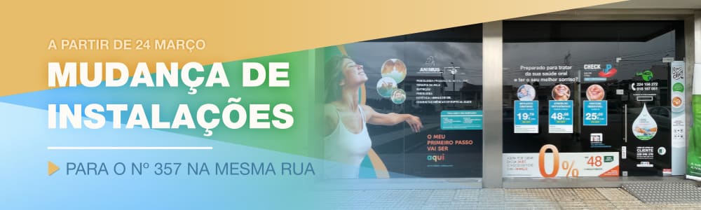 Mudança de instalações da clínica da Gandra a partir de 24 Março