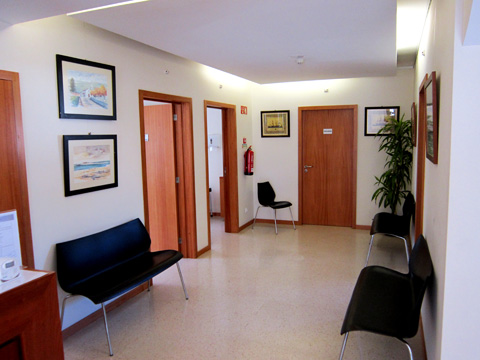 Hall de acesso aos gabinetes do piso superior