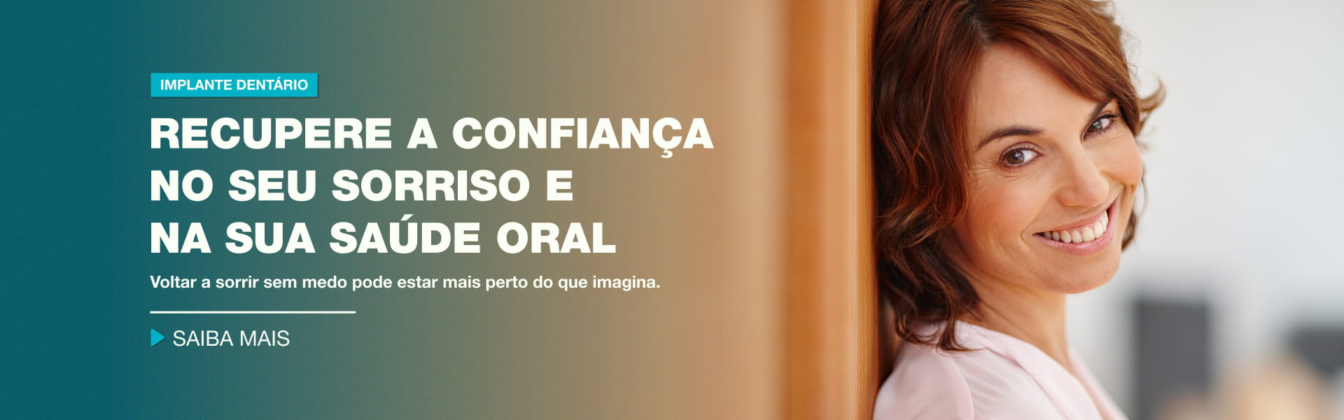 Implante dent&aacute;rio - recupere a confian&ccedil;a no seu sorriso e na sua sa&uacute;de oral