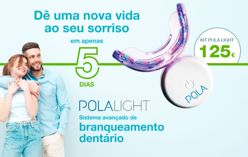 Branqueamento dentário Pola Light - Disfrute de um sorriso mais branco e confiante em 5 dias